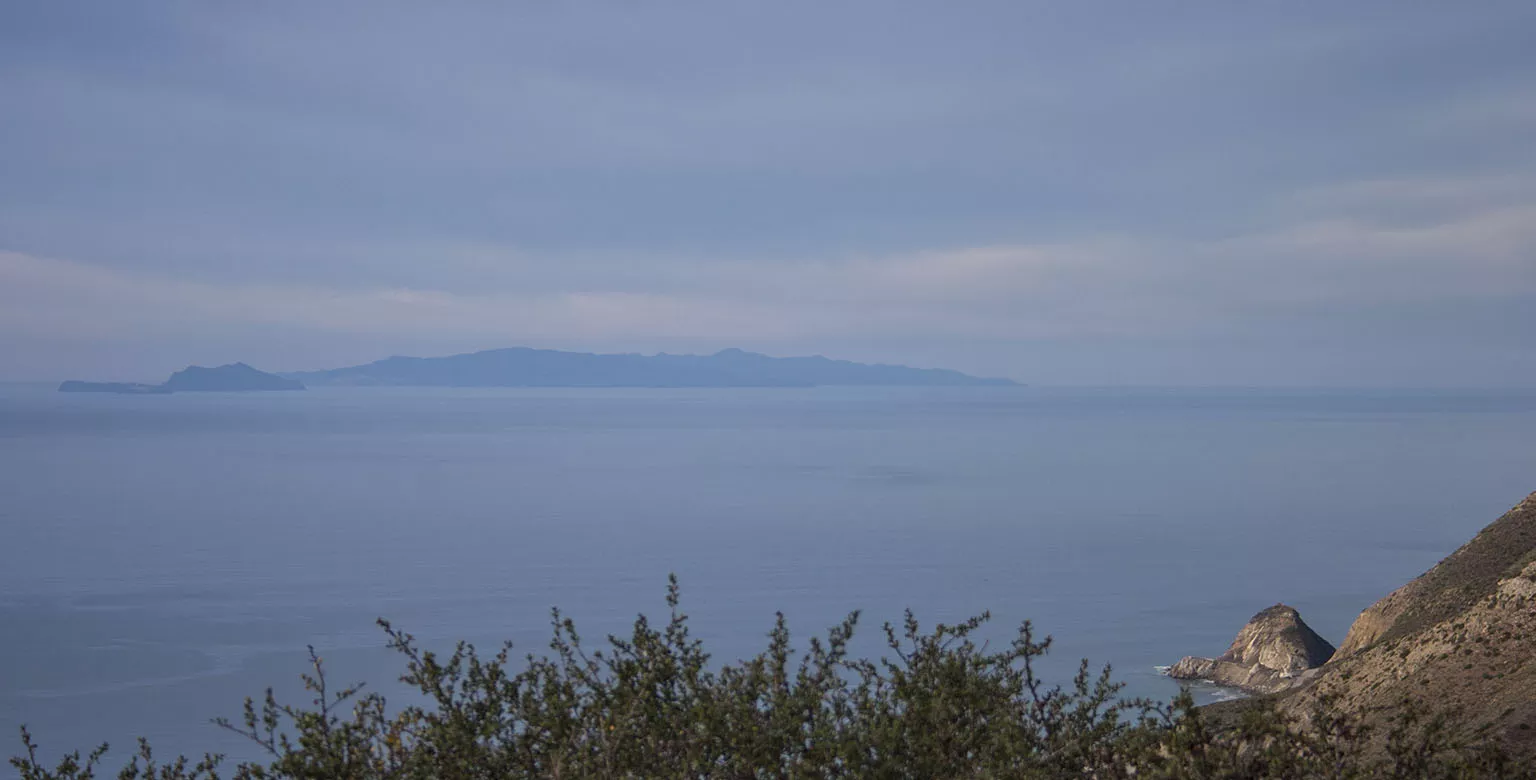The Channel Islands as seen from the Backbone Trail