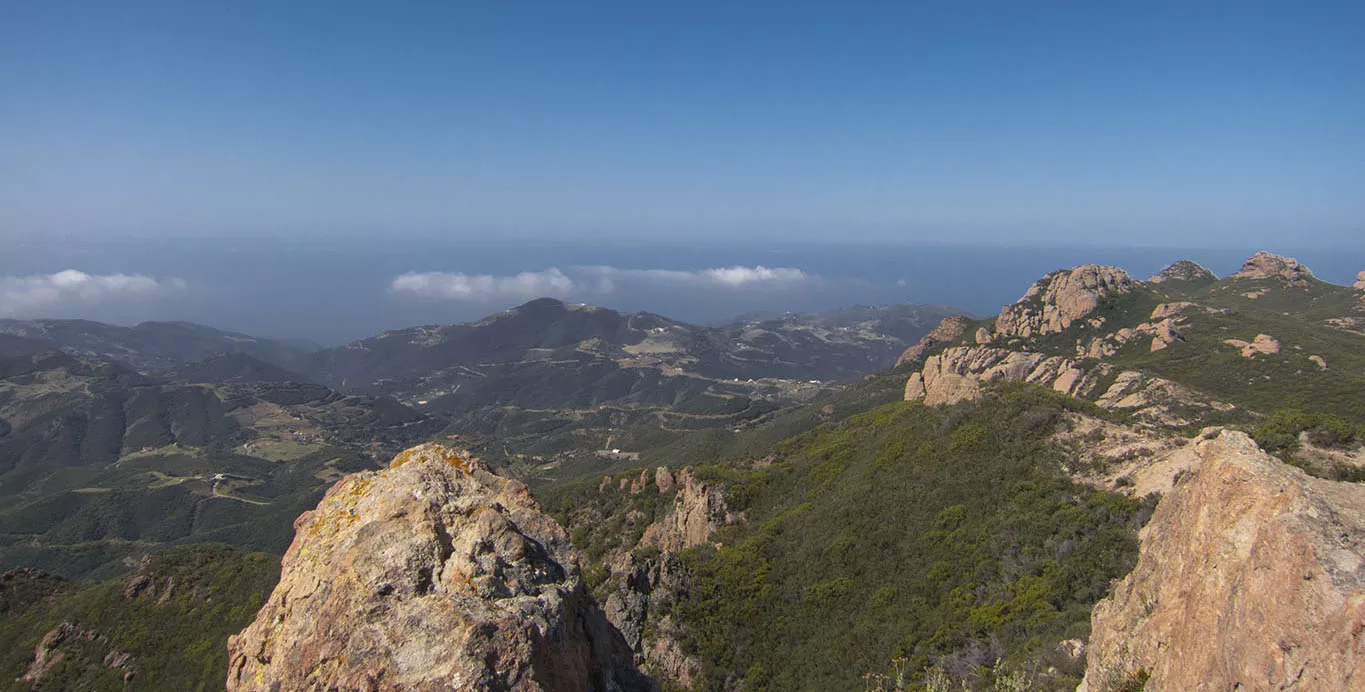 Finally, a clear view from Sandstone Peak