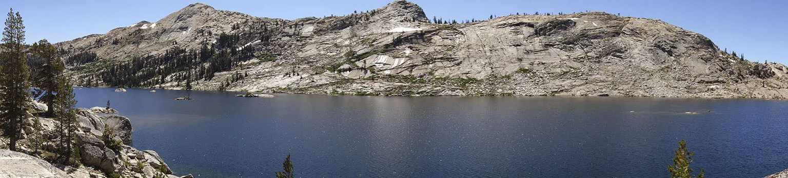 Panorama of Emigrant Lake from the middle section
