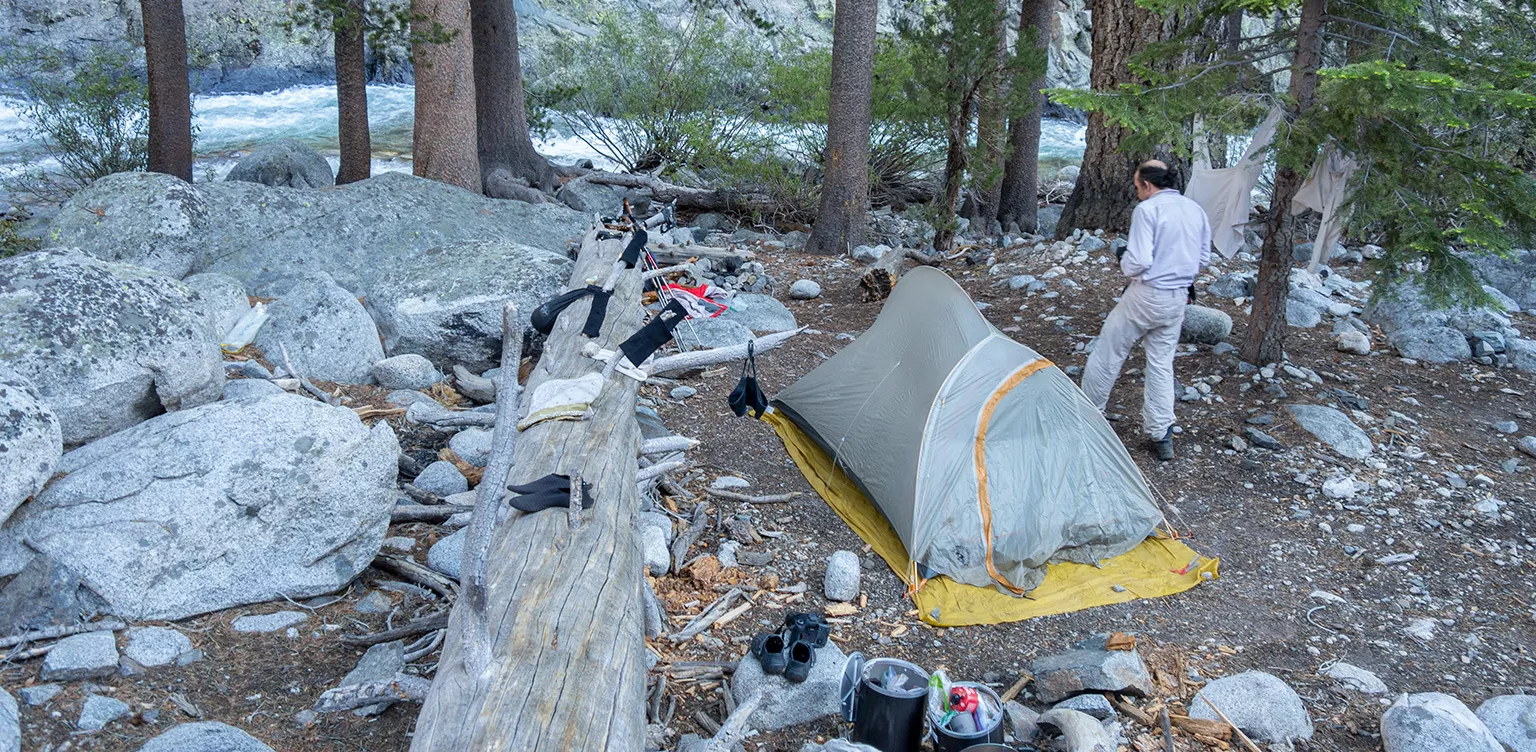 Camp at Piute Creek