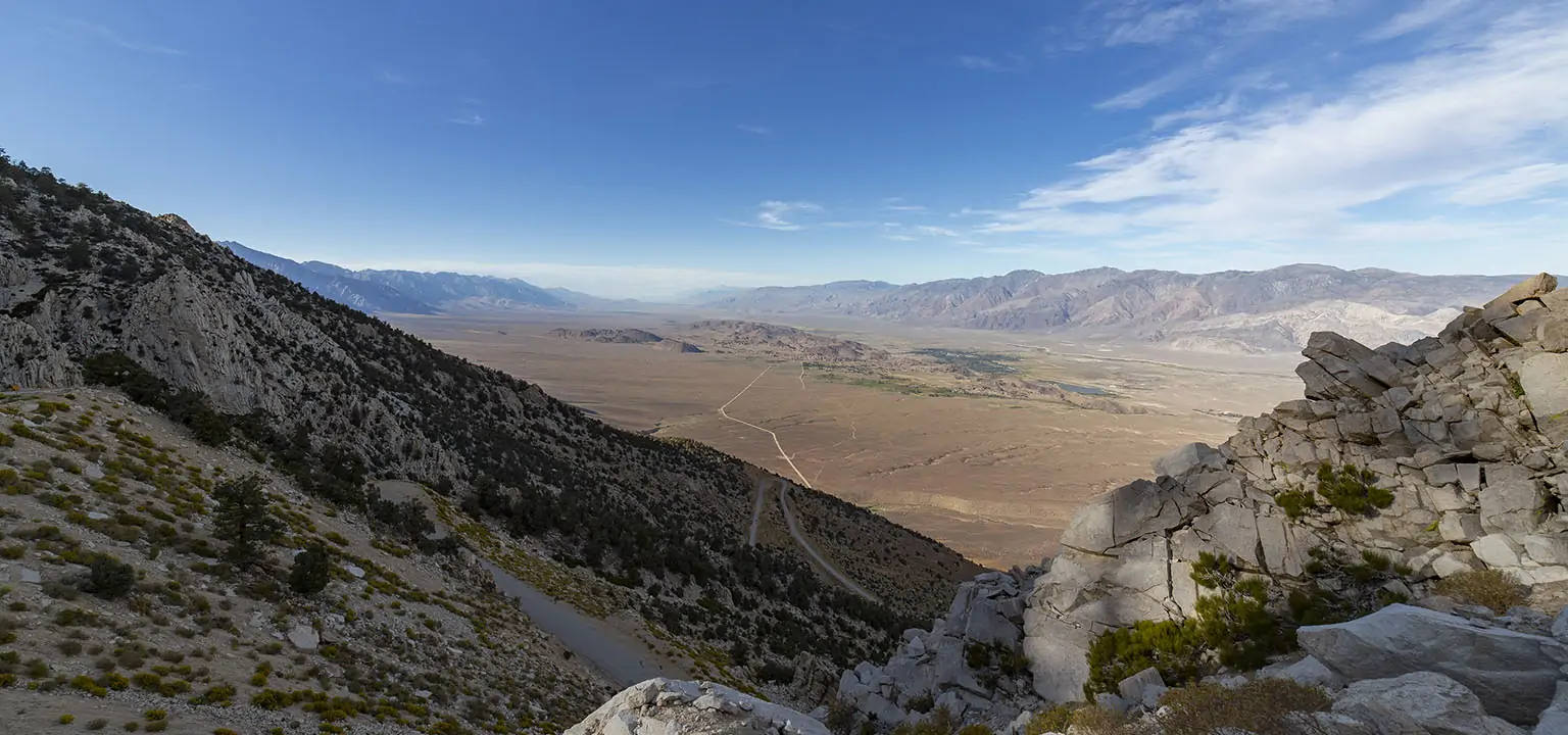 The Owens Valley from the Horseshoe Meadows Road
