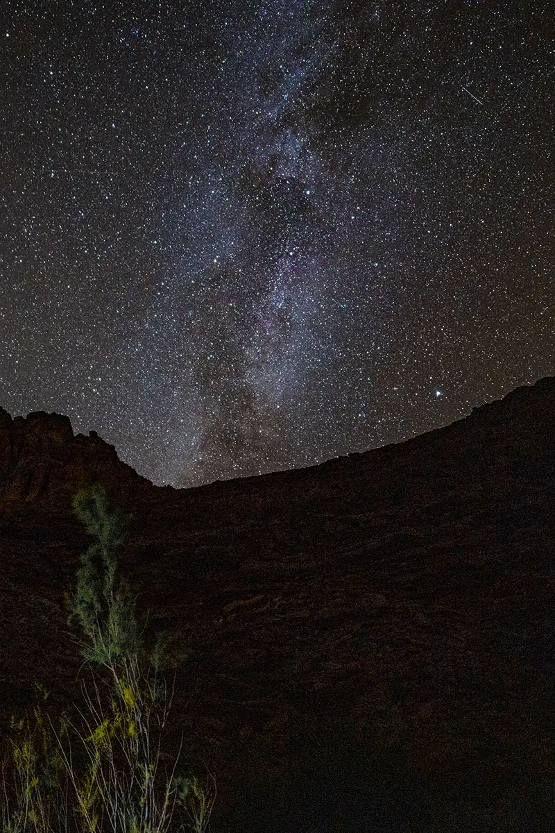 Milky Way and canyon