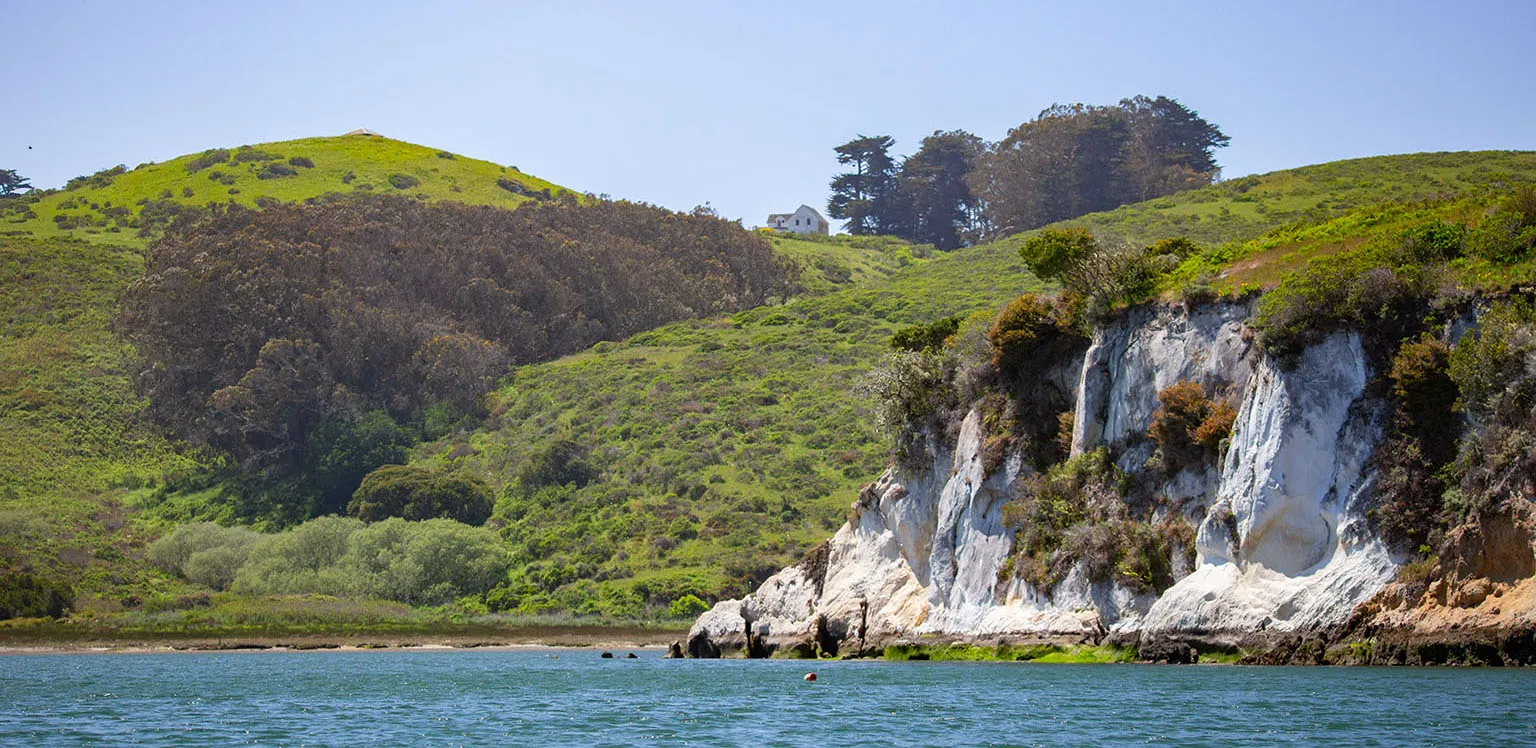 Part of White Gulch with Pierce Point Ranch in the back