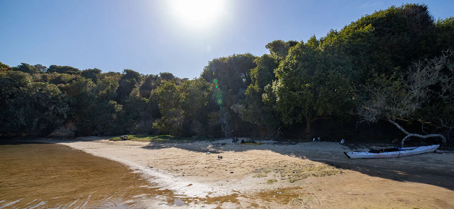 Our private beach at White Gulch