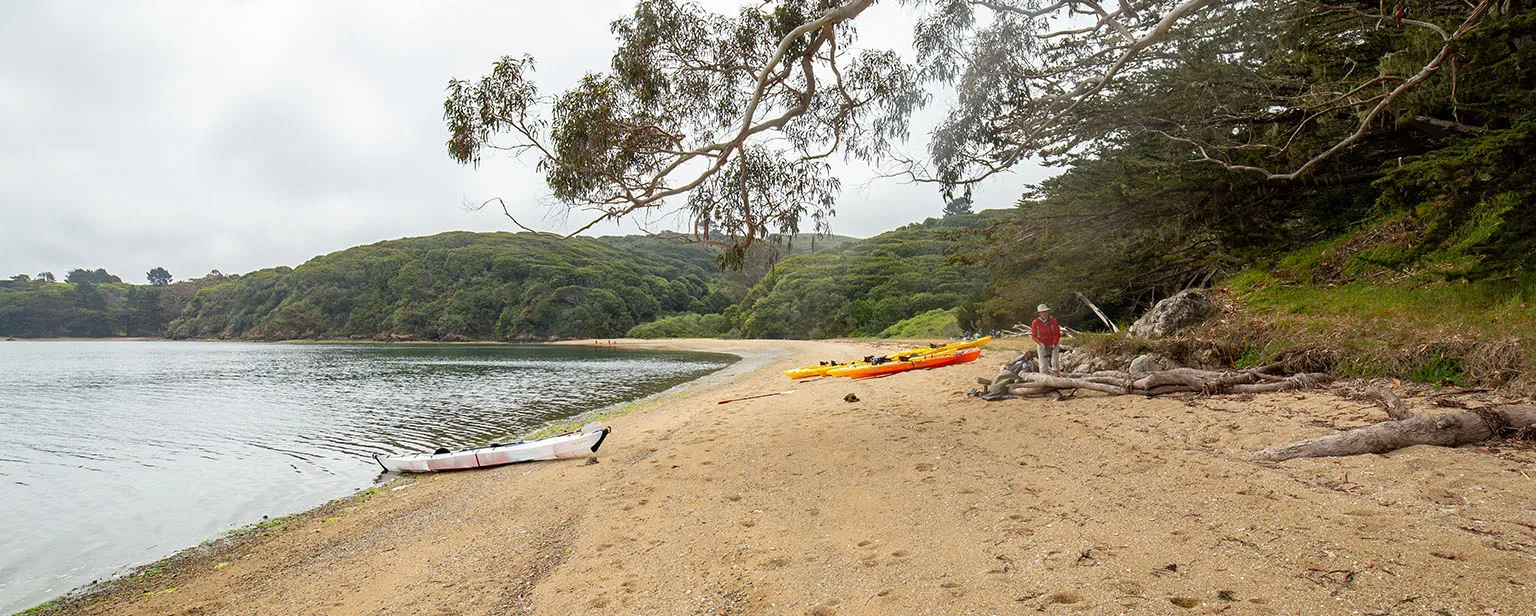 On Marshall Beach