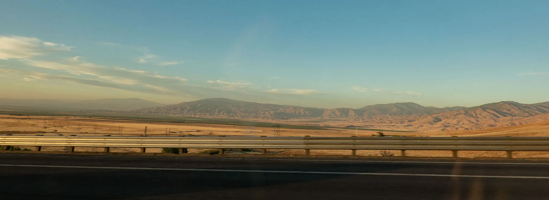 The southern end of the San Joaquin Valley from the I5